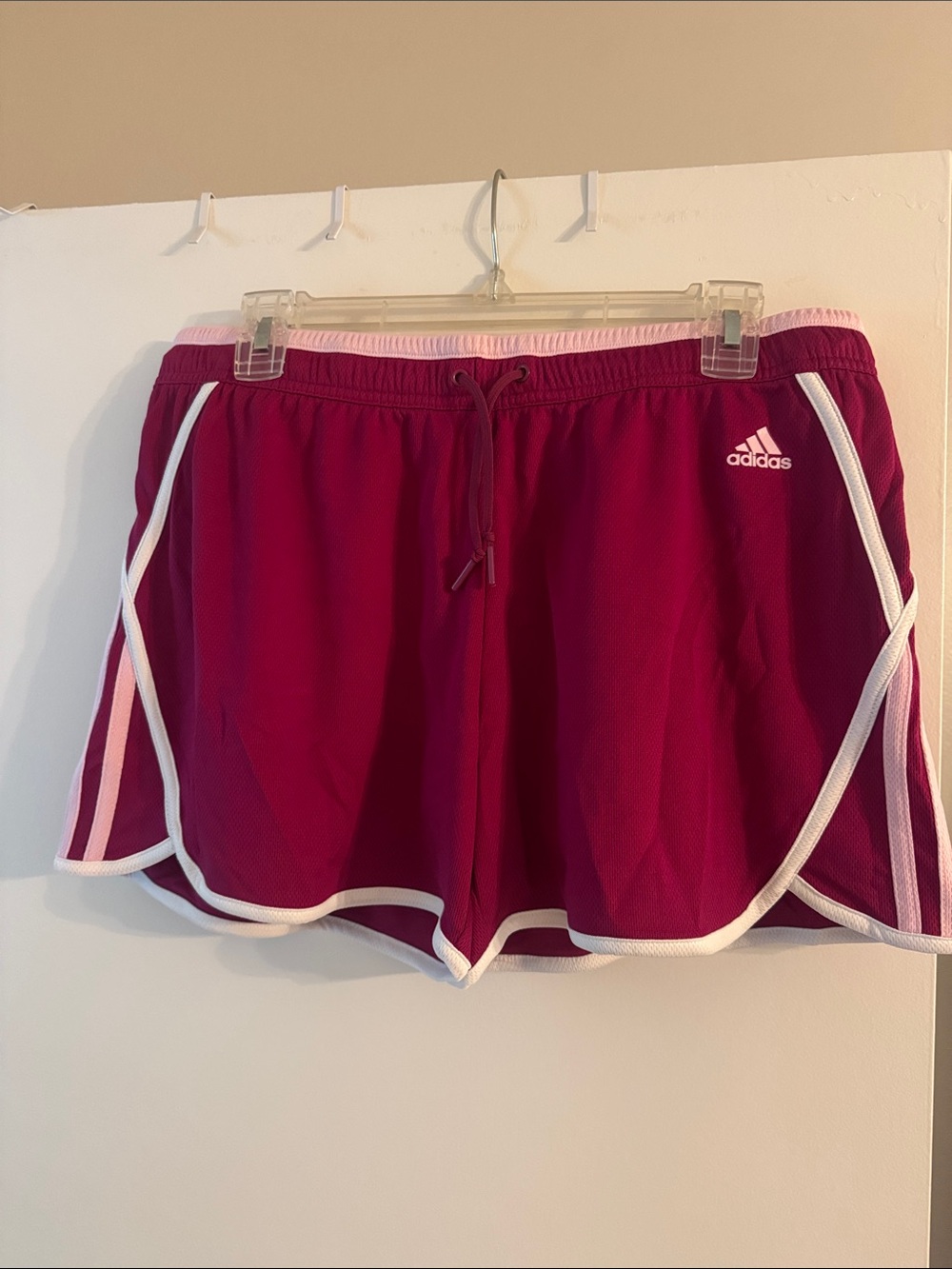 adidas Women's Magenta Athletic Tensity  Shorts Medium